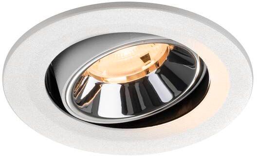 SLV NUMINOS® MOVE S, Deckeneinbauleuchte weiß/chrom 2700 K 20°