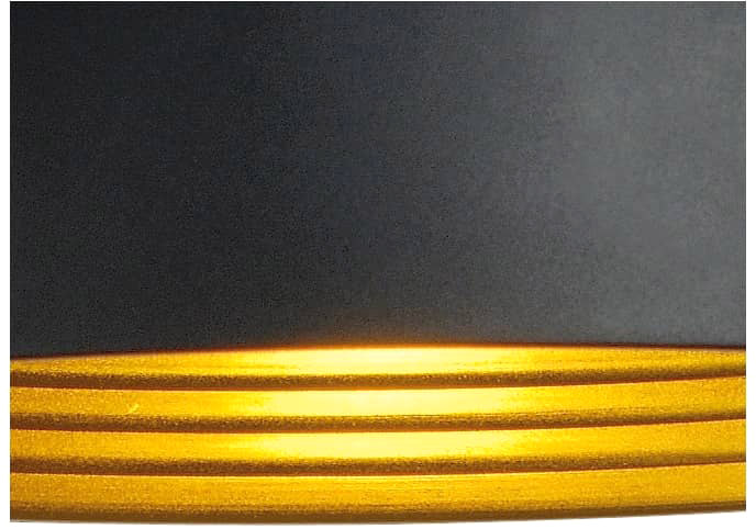 SLV FORCHINI M Pendelleuchte schwarz/gold E27 rund s 40cm inkl 