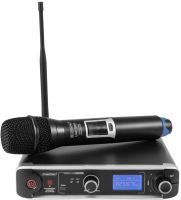 Sistema de micrófono inalámbrico OMNITRONIC UHF-301 de 1 canal 823-832/863-865MHz