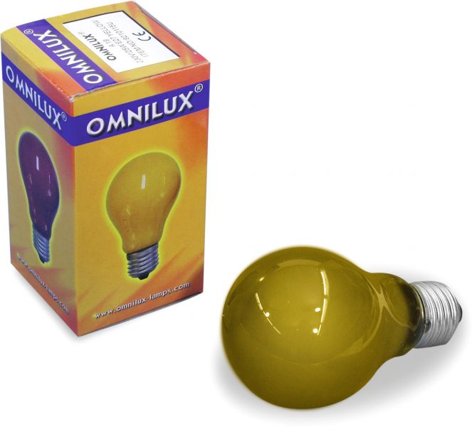 OMNILUX A19 230V/25W E27 gelb
