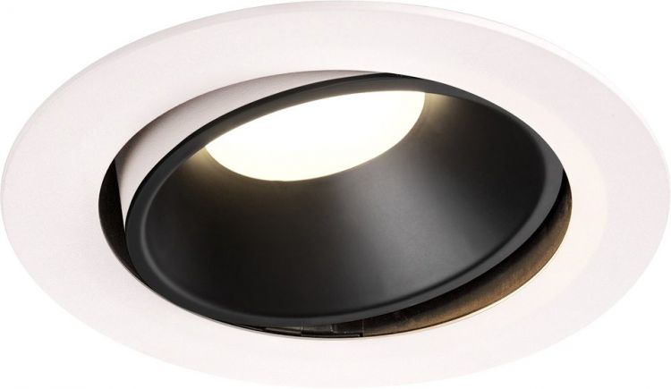 SLV NUMINOS, encastré de plafond intérieur, 40°, blanc/noir, LED, 4000K, orientable