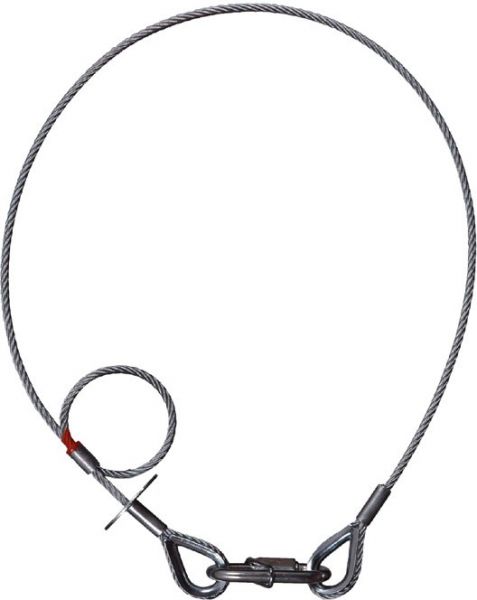 Adam Hall Accessories S 55100 SK Sicherungsseil 5 mm mit Fallbremse und Ke