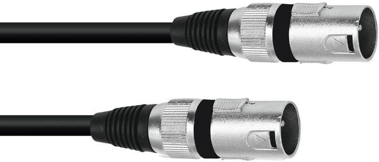 OMNITRONIC Adapterkabel XLR(M)/XLR(M) 0,2m sw
